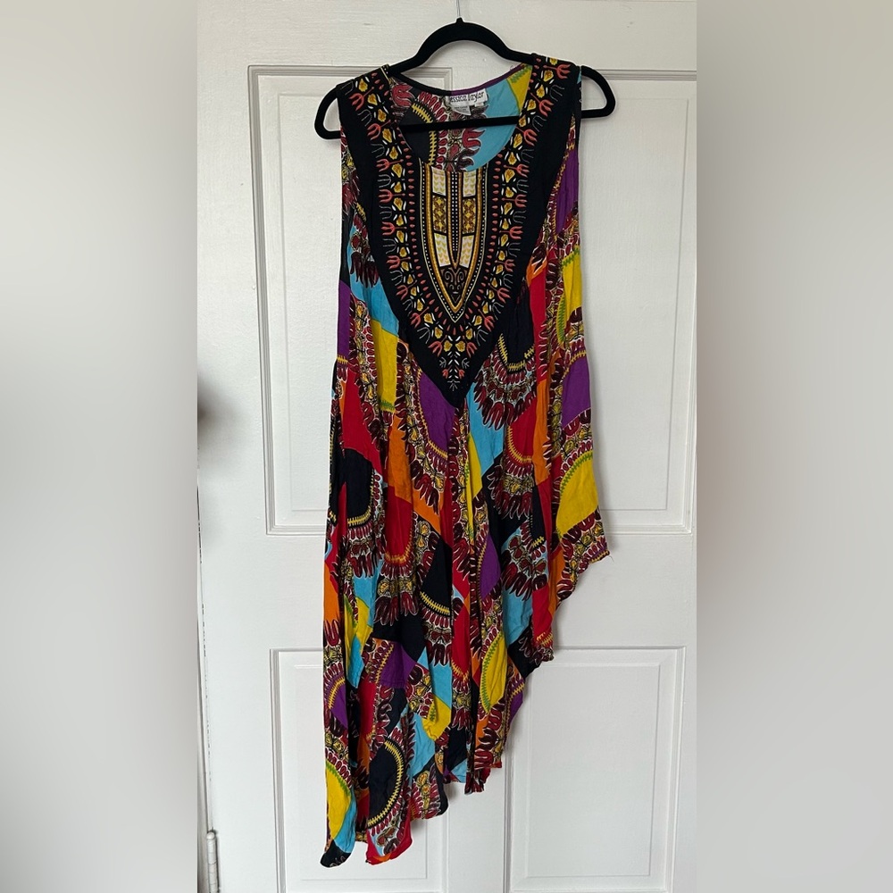 Jessica Taylor Colorful Summer Sun Dress Coverup Size 2X